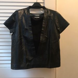 Newman Marcus exclusive leather top large